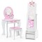 Kids Jewelry Cabinet with Full-Length Mirror for Kids Bedroom and Playroom